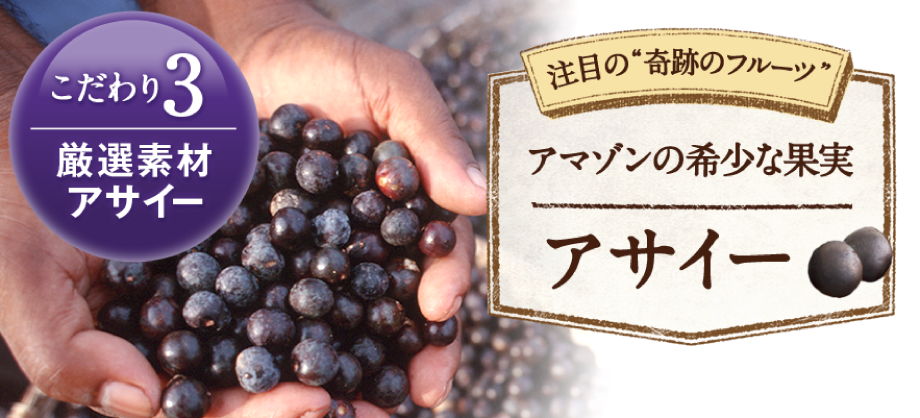 アマゾンの希少なアサイー