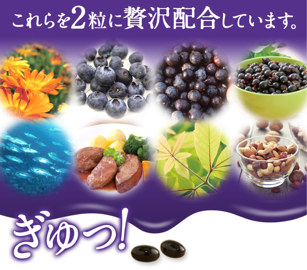 2粒に贅沢配合