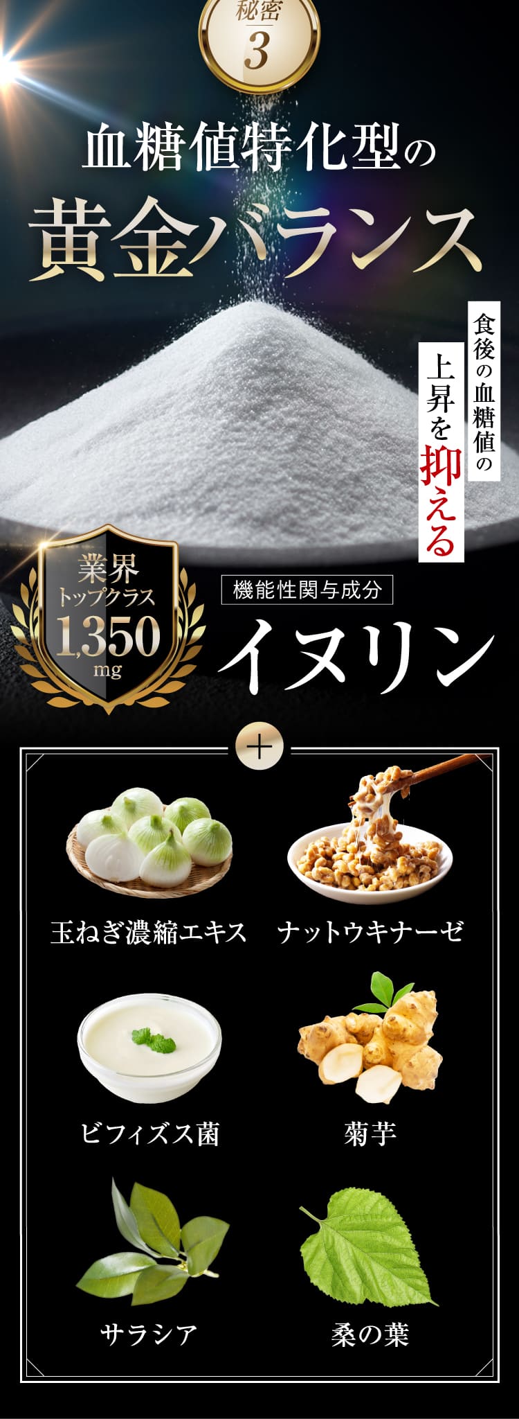 血糖値特化型の黄金バランス